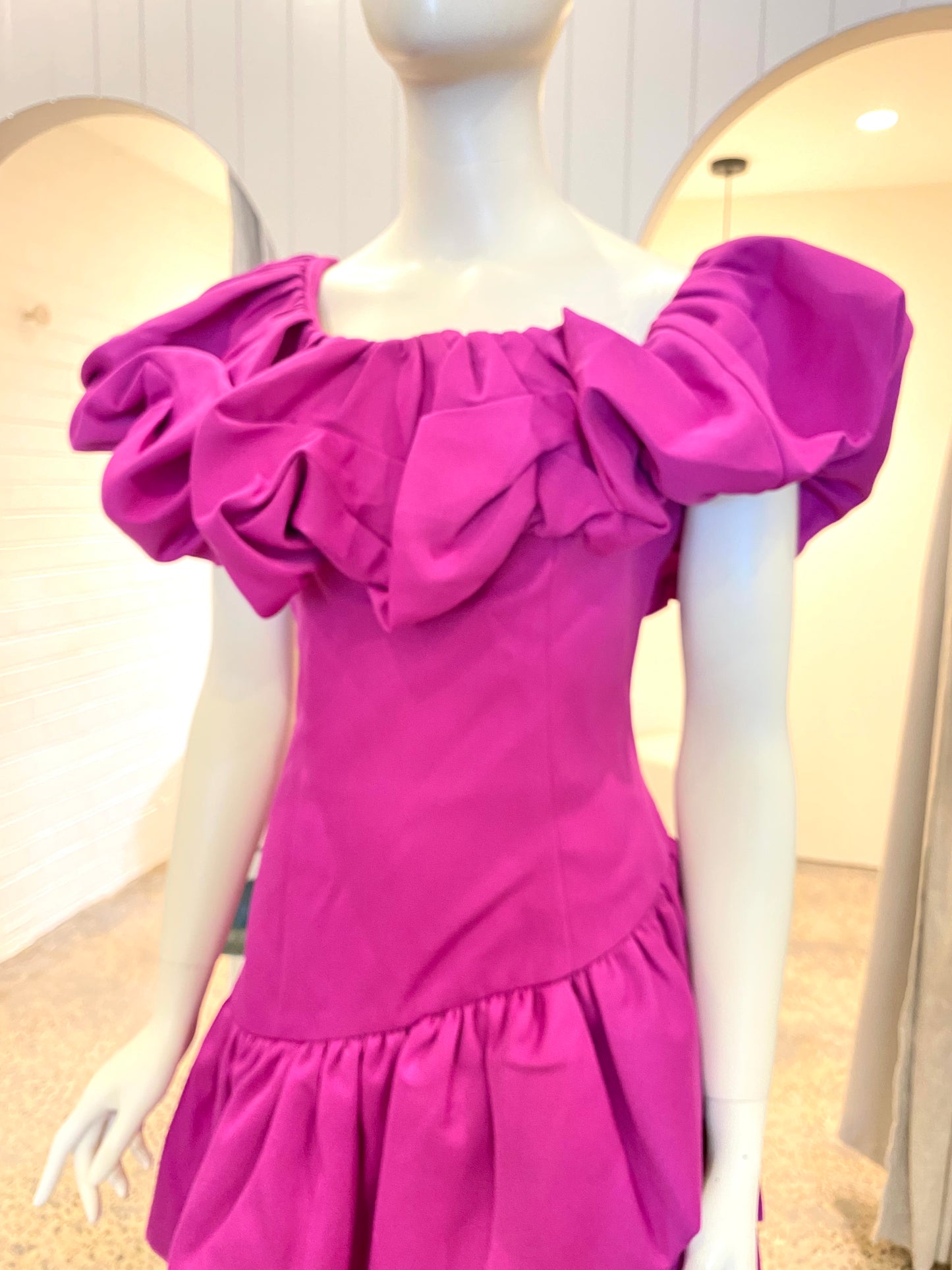 ELLIATT Abba Dress in Fuchsia - Size L (12)