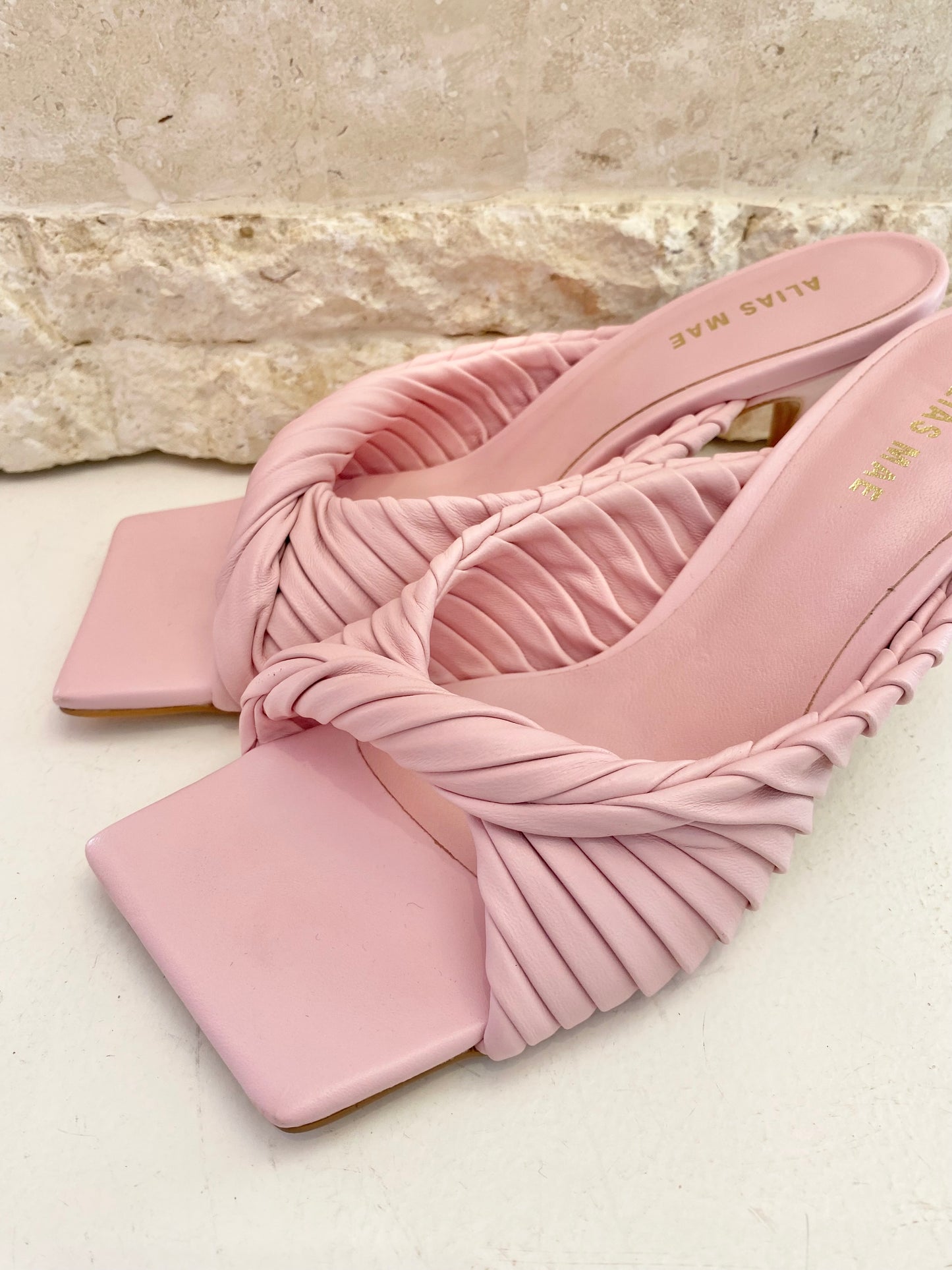 Alias Mae Pink Flora Heels - Size 39