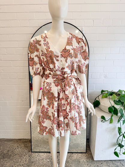 Zoe Kratzmann Cream Quota Mini Dress - Size 1 (8) - Pre-Loved Geelong