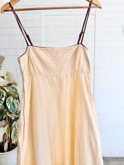 Bohemain Traders Peach Fruity Slip Dress - Size 8