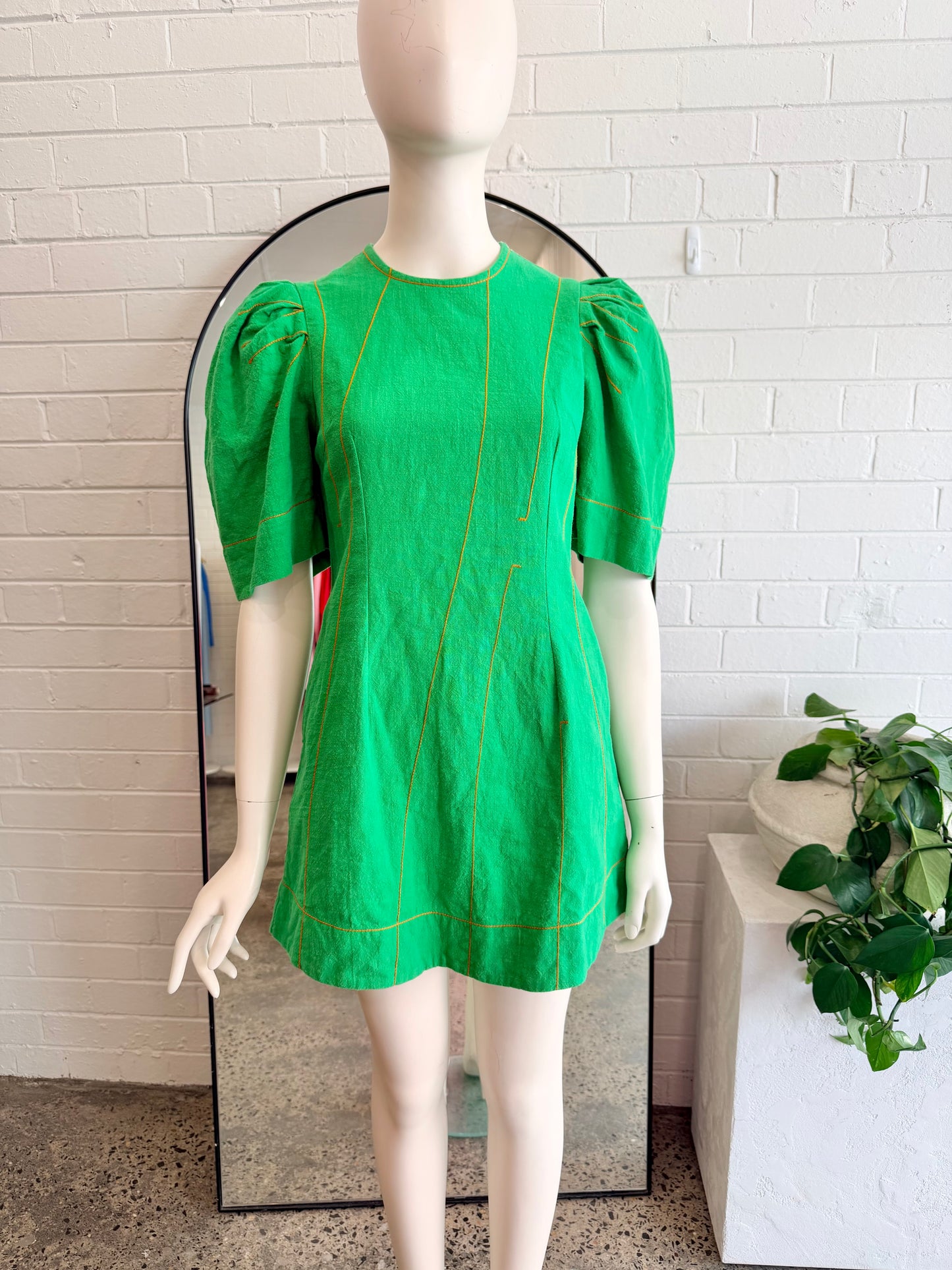 The Story of Us Green Mini Dress - Size 8