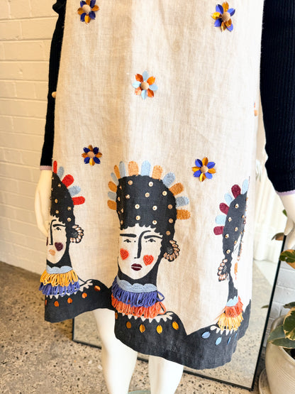 Gorman x Claire Johnson 'Dressed Up' Embellished Shift Dress - Size 10