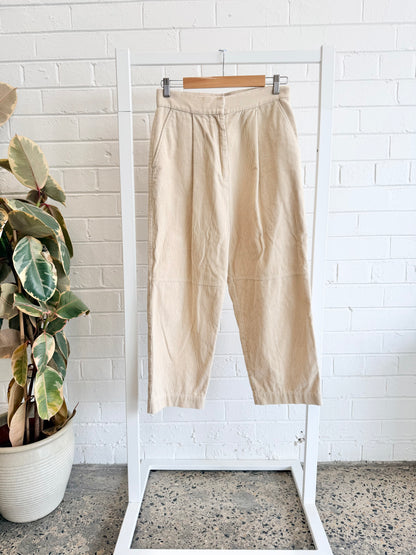 Aere Beige Cord Trousers - Size S (8 - 10)