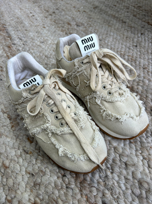 New Balance X Miu Miu Denim Sneaker - Size 36