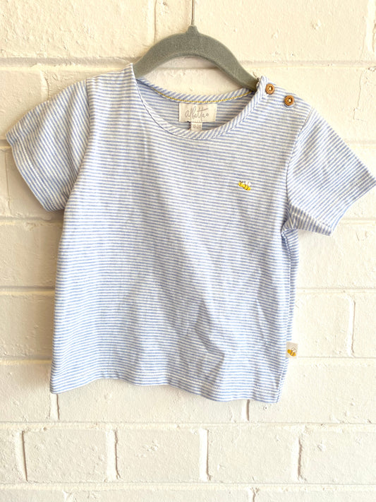 Alberta Stripe Bee Tee - Size 18-24mth