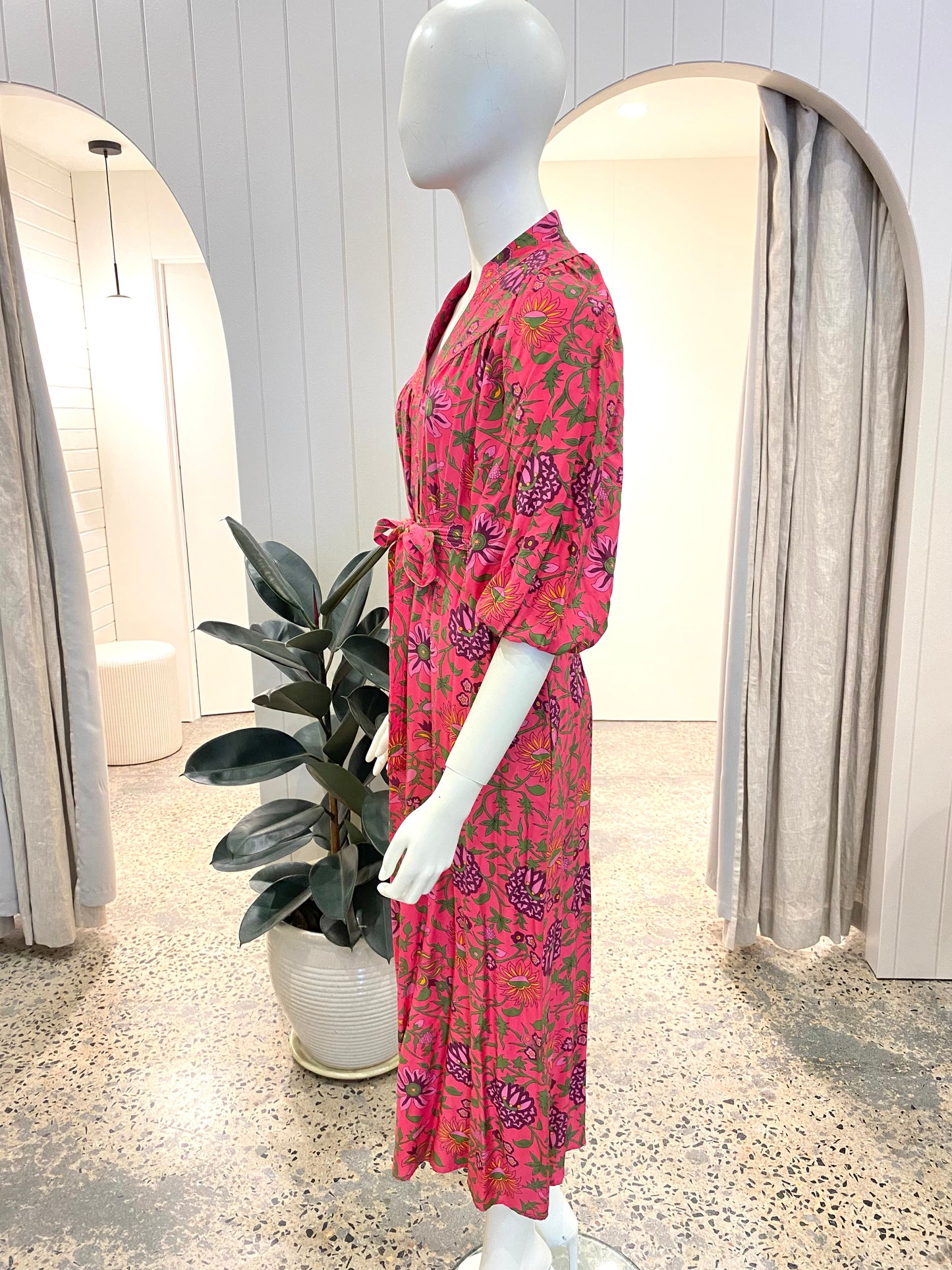 Cable Melbourne 'Balmoral' Midi Dress - Size 8