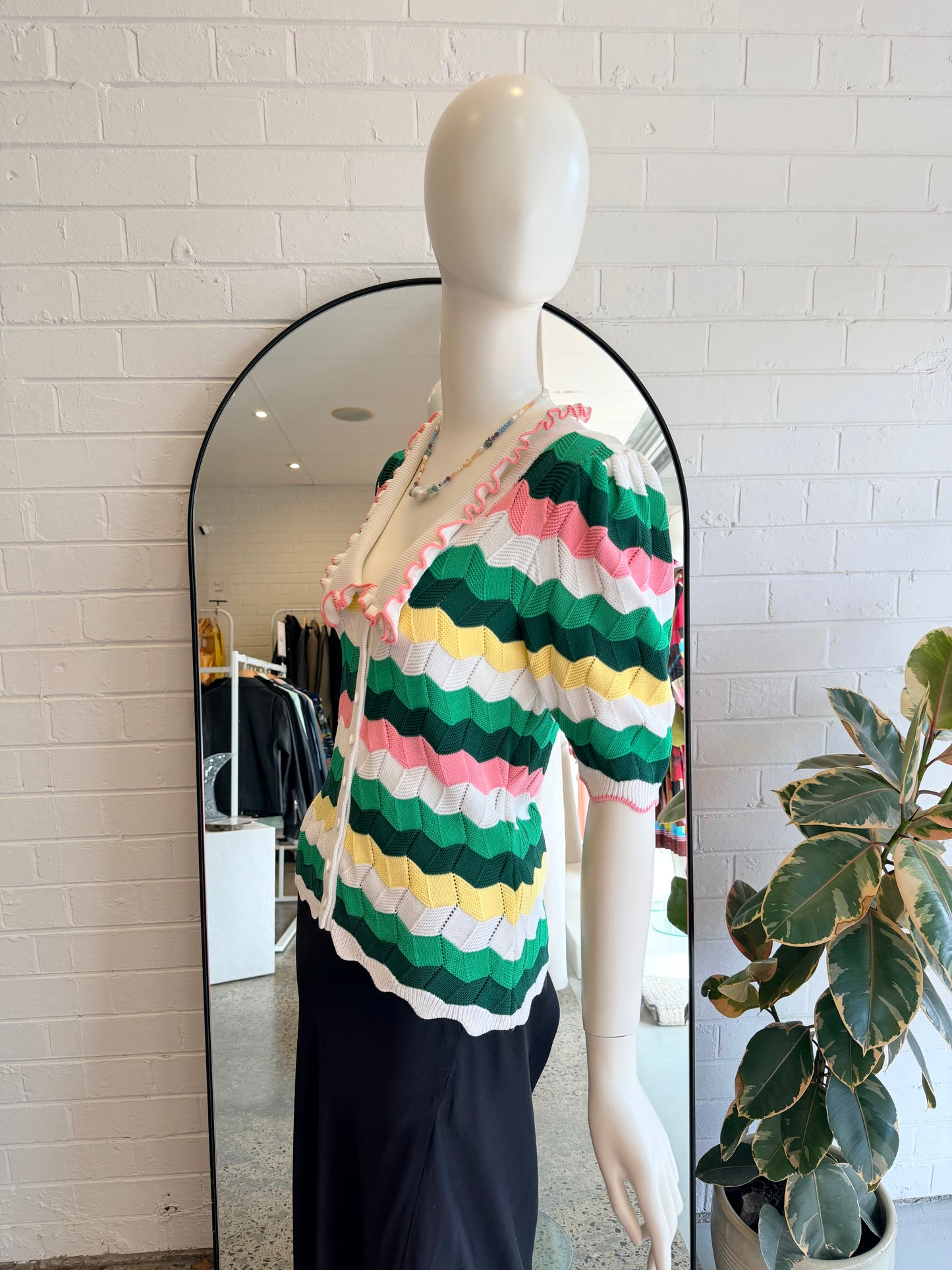Steele Tori Knit Collared Shirt - Size M