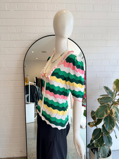 Steele Tori Knit Collared Shirt - Size M