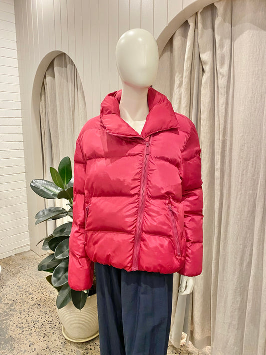 Toast Society 'Pluto' Puffer Jacket in Pink - Size L (12-14)