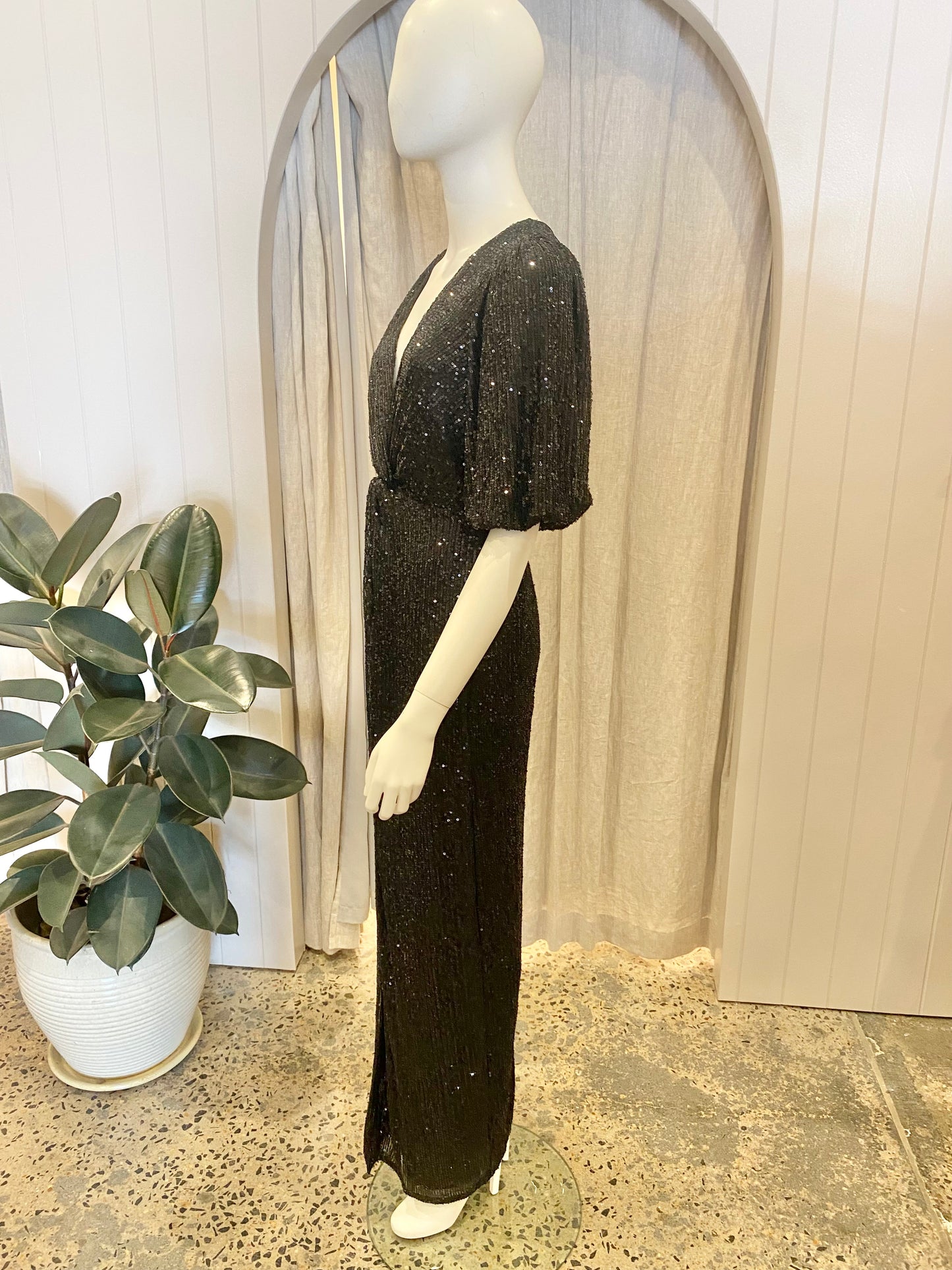 Tussah Jazlyn Sequin Maxi Dress - Size 8