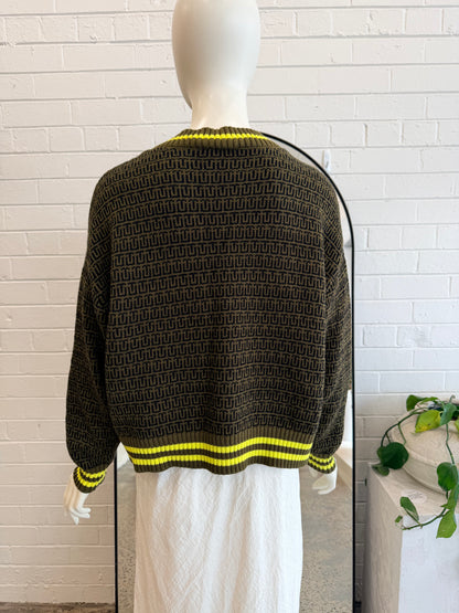 The Upside Olive Castilla Clementine Knit Jumper - Size S (8) - Pre-Loved Geelong