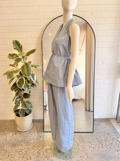 Dissh Blue Gracie Stripe Pant and Top Set - Size XL (14/16)
