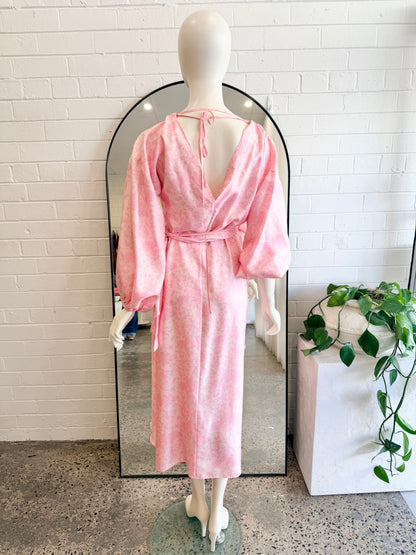 Scanlan Theodore Silk Print Wrap Dress - Size 12 - Pre-Loved Geelong