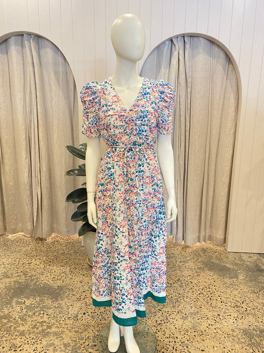 Zoe Kratzmann Glimmer Dress Marble Print - Size 0 (8)