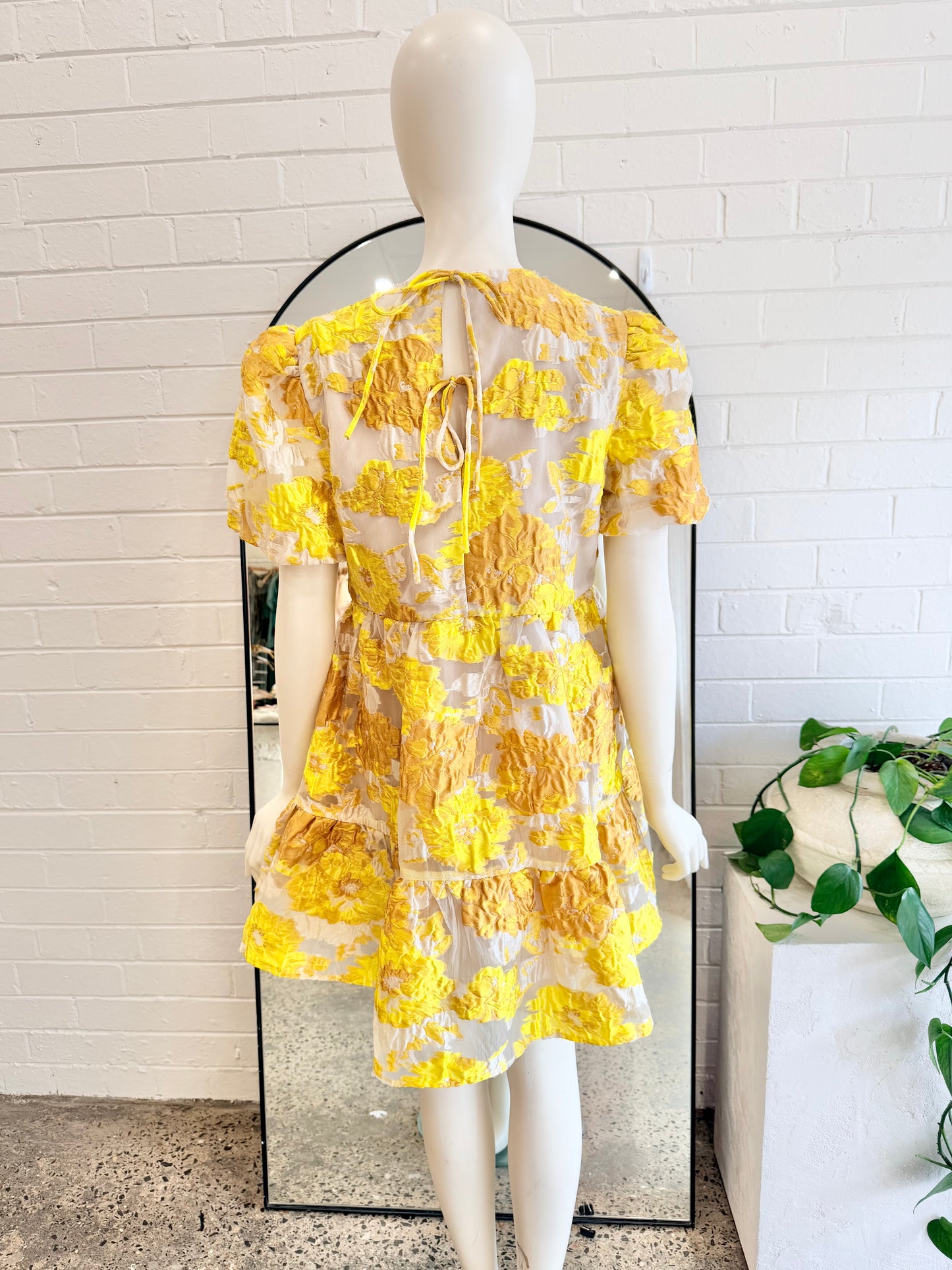 Elliatt Marigold Progressive Mini Dress - Size M (8 - 10)