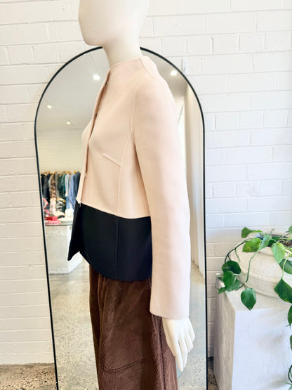 Max Mara Weekend Beige and Black Jacket - Size 6 - 8
