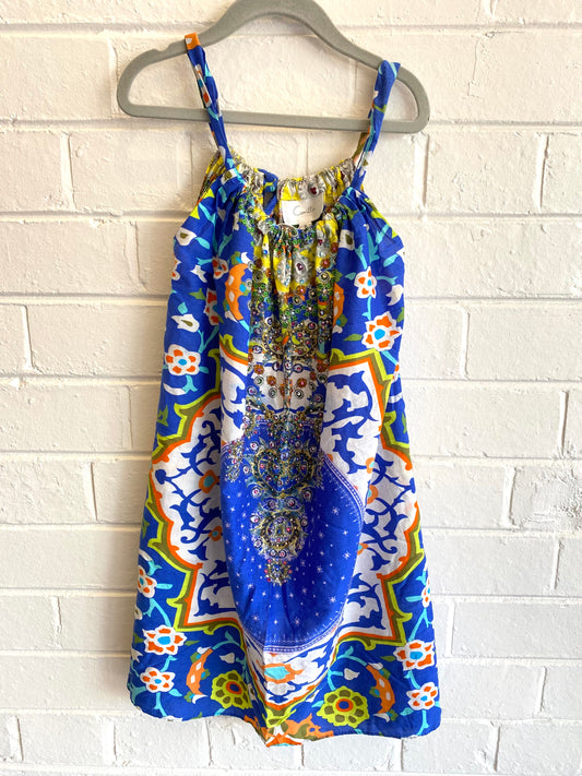 Camilla Blue Dress - Size Kids 8