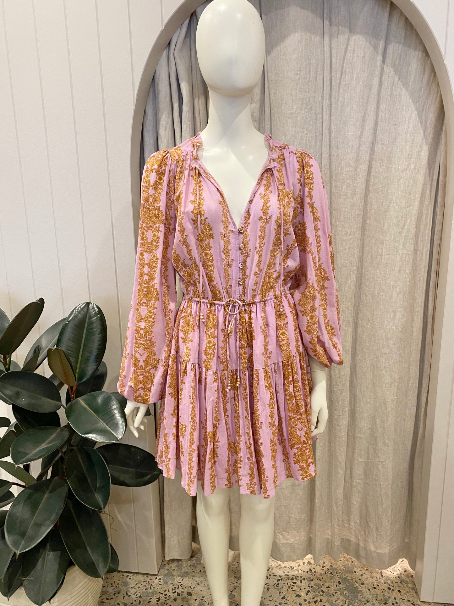 Kivari Floral Mini Dress - Size 12