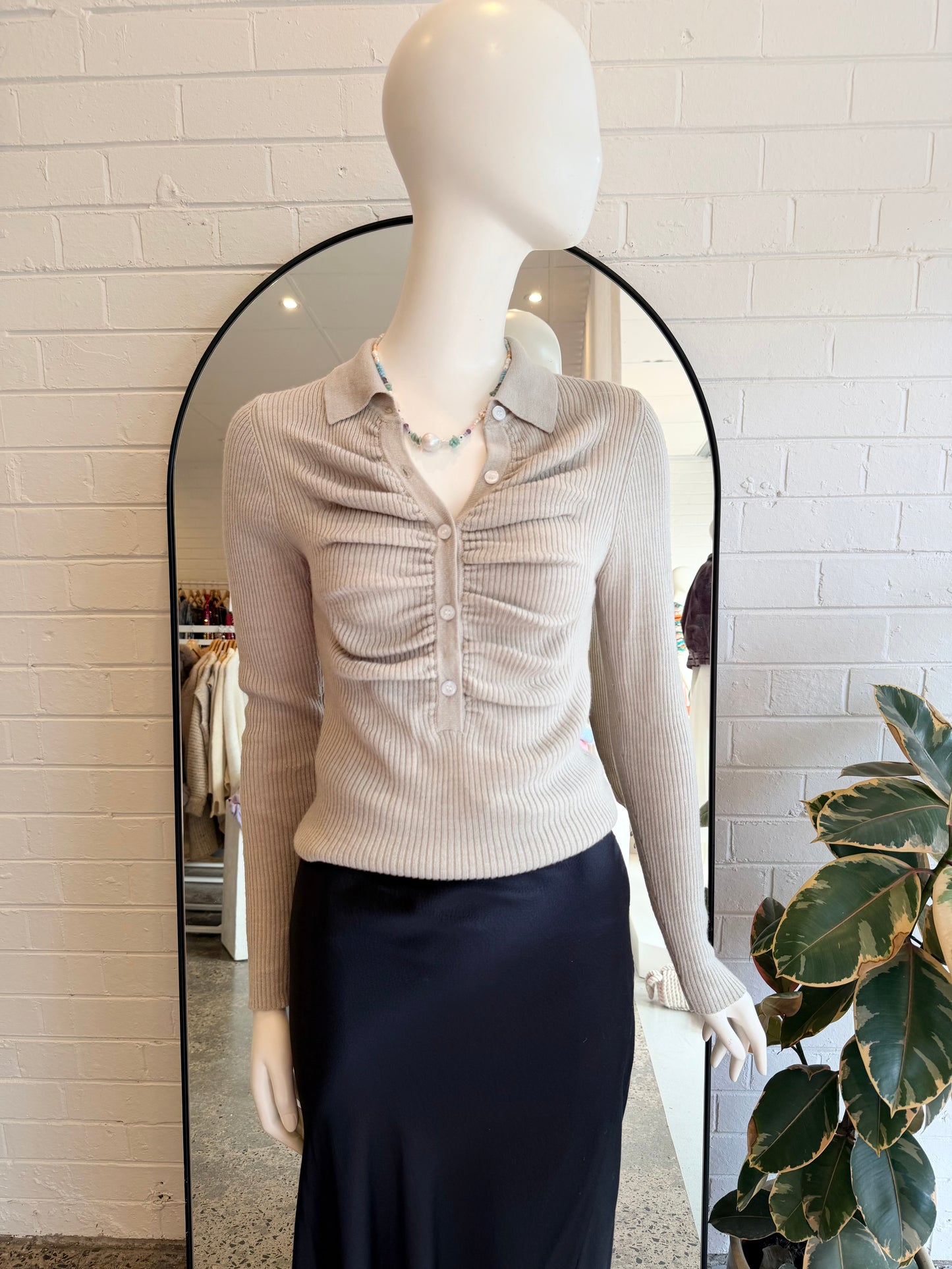 Sofia Irina Sage Knit Top - Size L