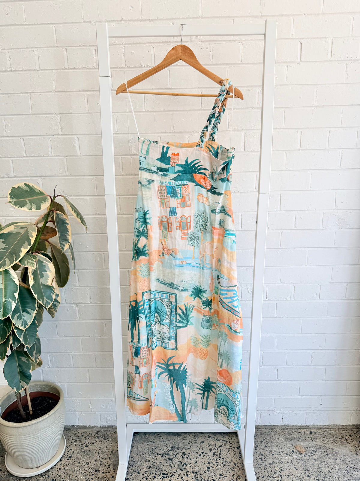 Kate Ford Palo Verde Braid Shoulder Dress - Size 2 (10)
