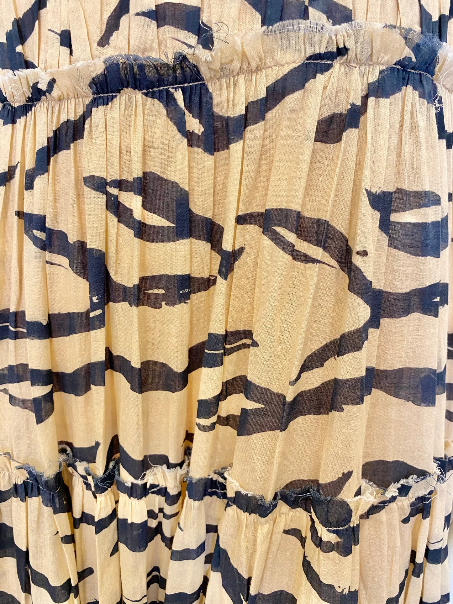 AJE Zebra Tired Maxi Dress - Size 6