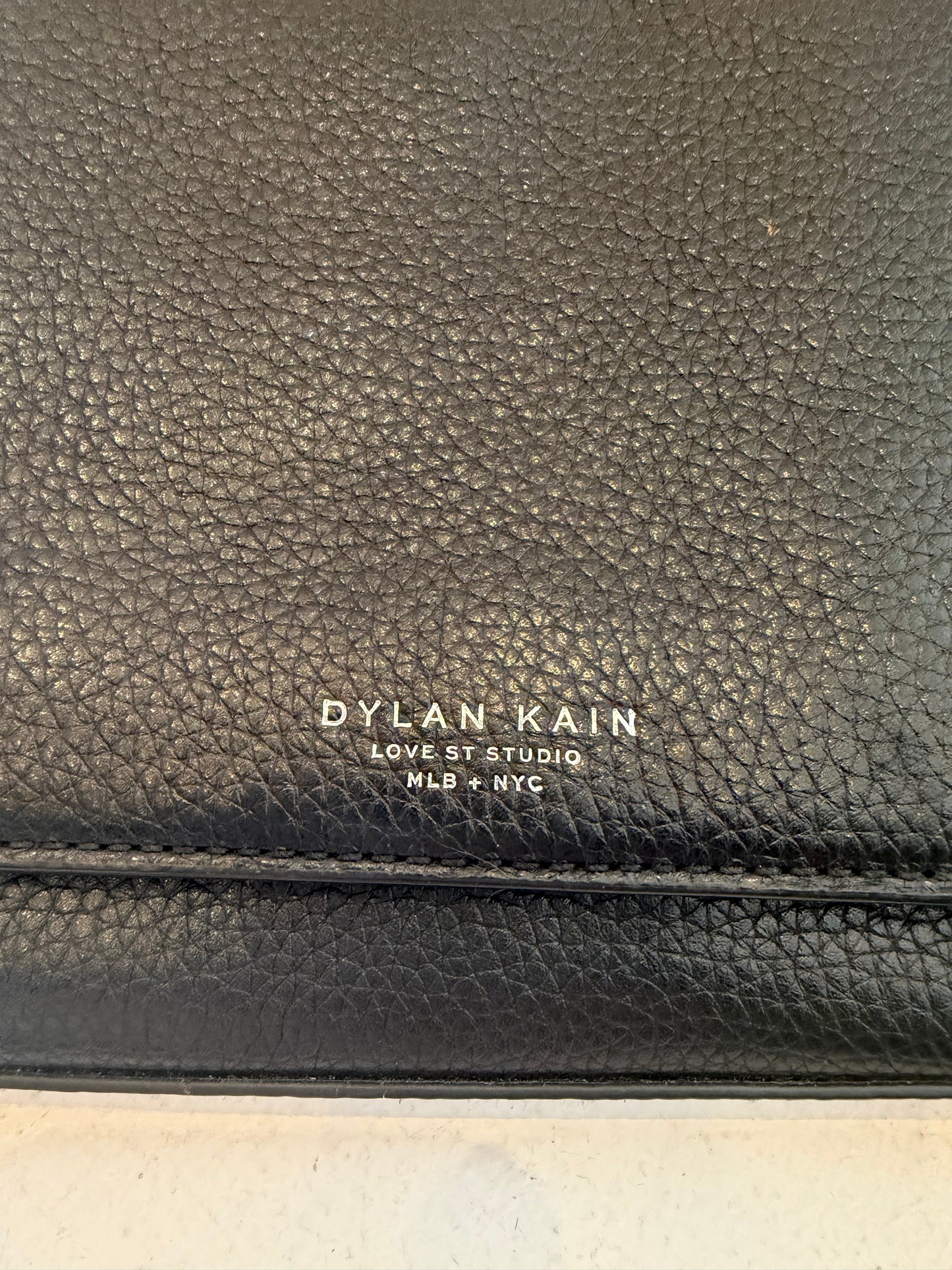 Dylan Kain Black Pebbled Love St Studios Handbag