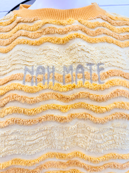 Alice Nightingale Nah Mate Fluffy Tee in Yellow - Size 10