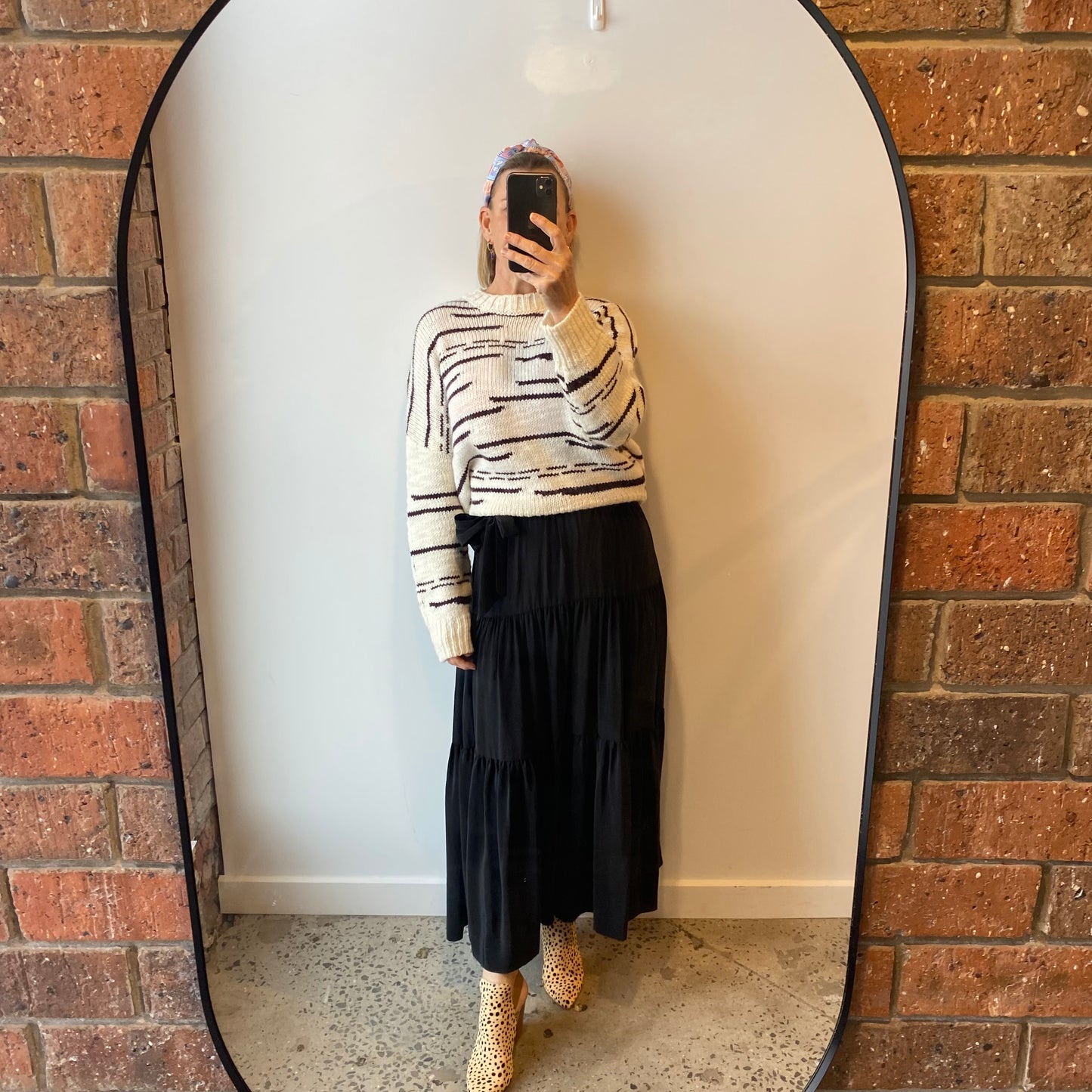Skin and Threads Wool Striped Sweater - Size 12