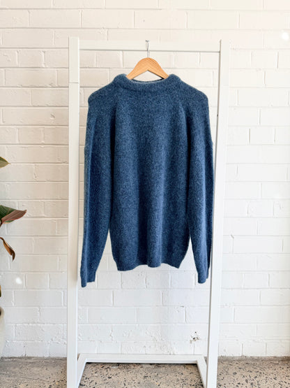 Acne Studios Teal Brushed Sweater - Size S (10 - 12)
