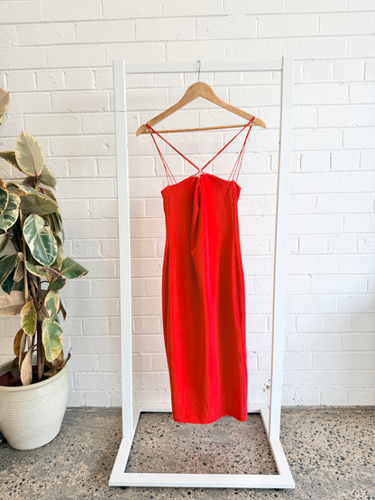 Nookie Cherry Trinity 2 Way Midi Dress - Size L (12)