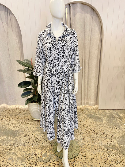 Leoni Polka Dot Shirtdress - Size 18