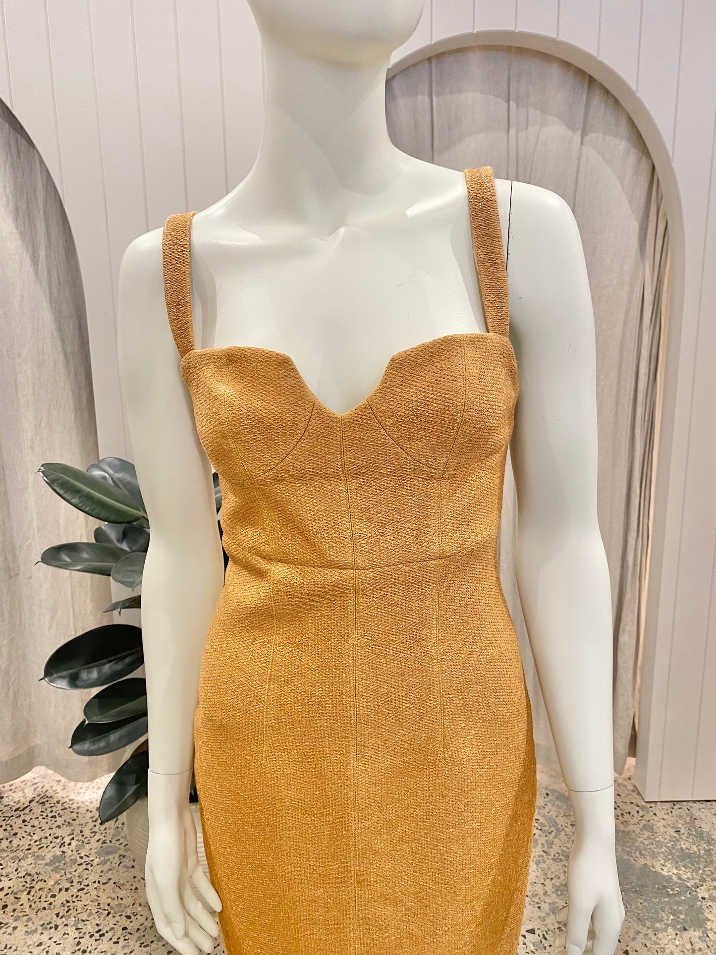 Manning Cartell Caramel Golden Ticket Midi Dress - Size 8