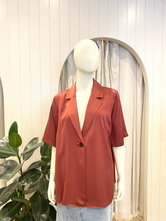 Viktoria & Woods 'Chorus' Shirt in Burgundy - Size 3 (12-14