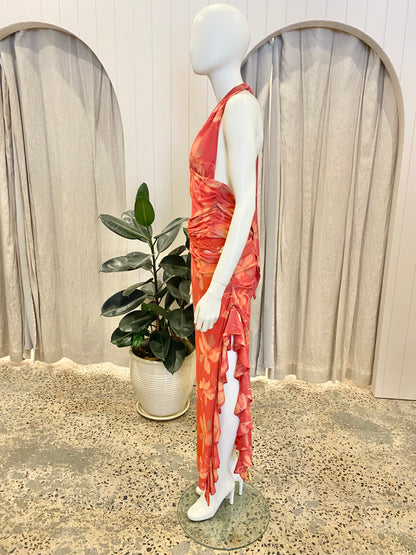 Benni 'Penelope' Maxi Dress in Hibiscus Floral - Size 14