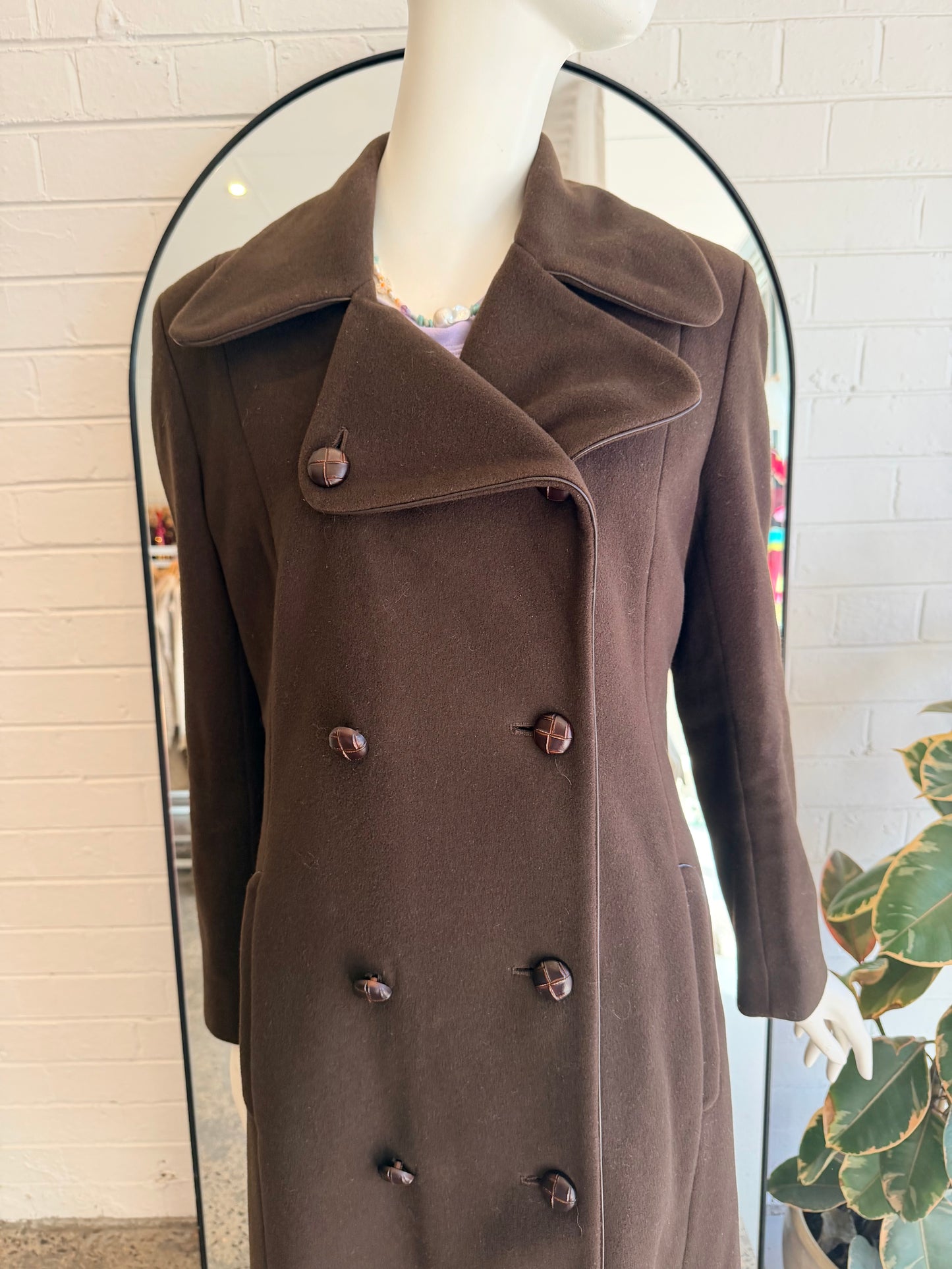 Burton Vintage Wool Blend Coat - Size 8/10