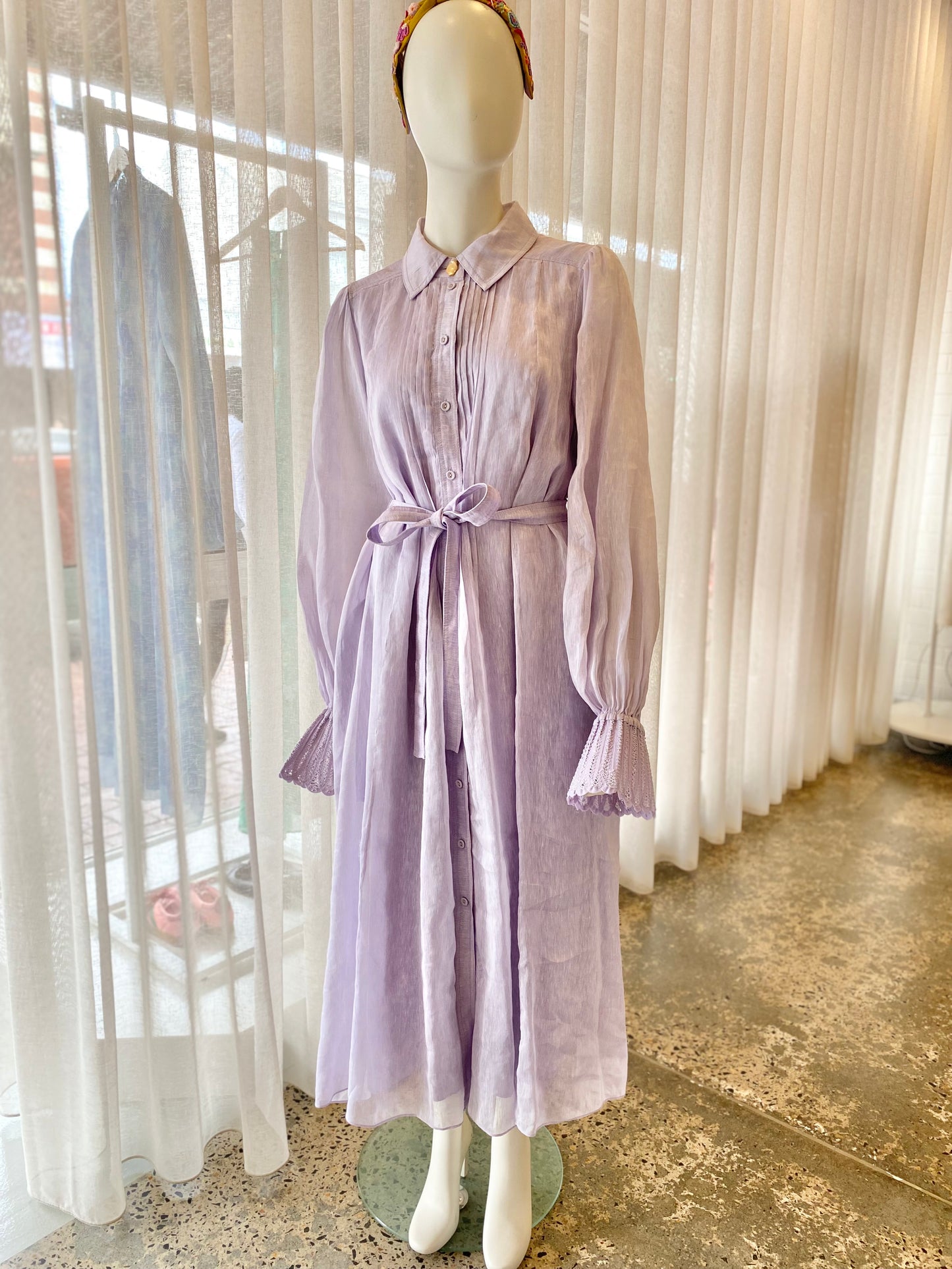 Aje Halos Silk Linen Blend Maxi Dress - Size 12