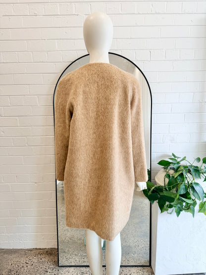 Max Mara Studio Camel Roseto Coat - Size 8 - 10