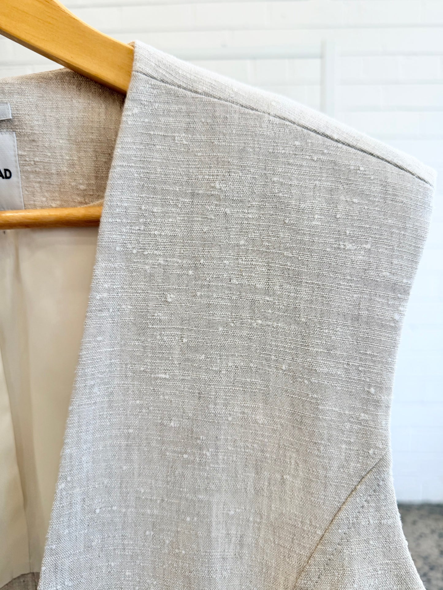 Country Road Stone Textured Long Line Vest - Size 12