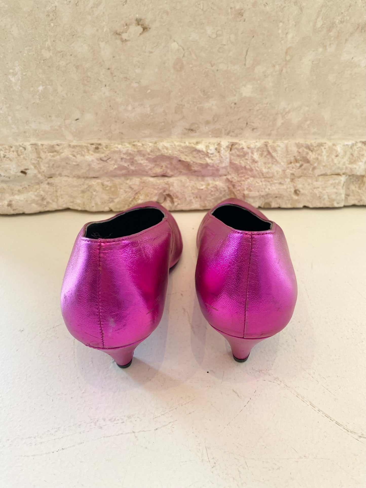 Bocage Pink Metallic Pumps - Size 38