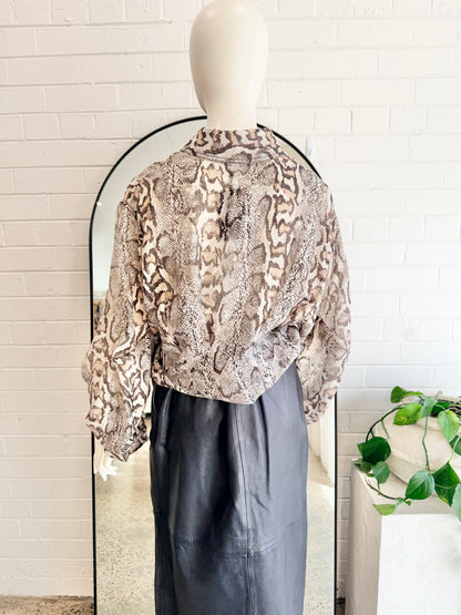 Aje Savana Murphie Shirt - Size 12 - Pre-Loved Geelong
