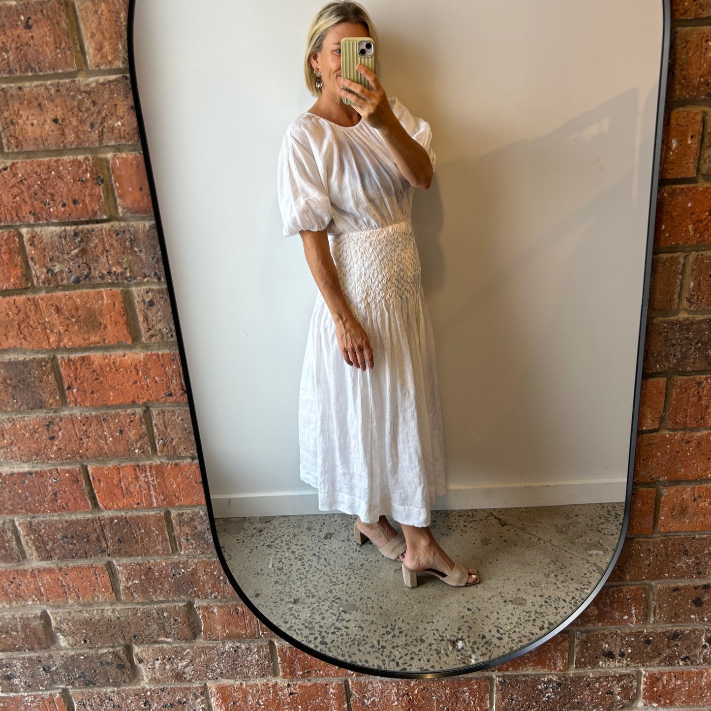 Bec and Bridge White Midi Dress - Size 10