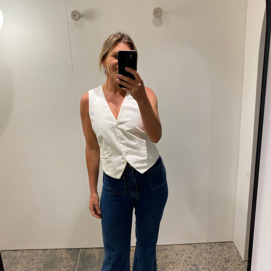 Viktoria & Woods 'Strummer' Vest in Bone - Size 3 (12)