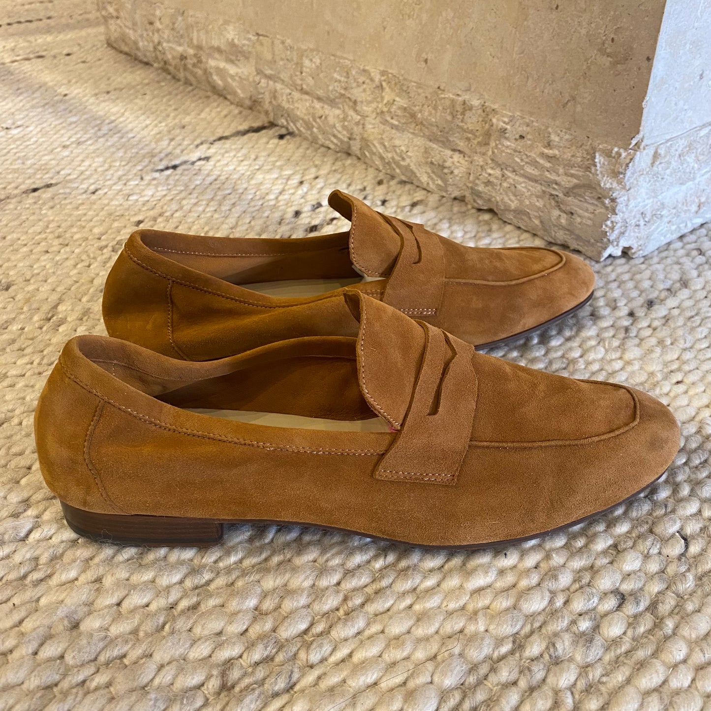 Habbot 'Paullo' Suede Loafer in Ginger - Size 42