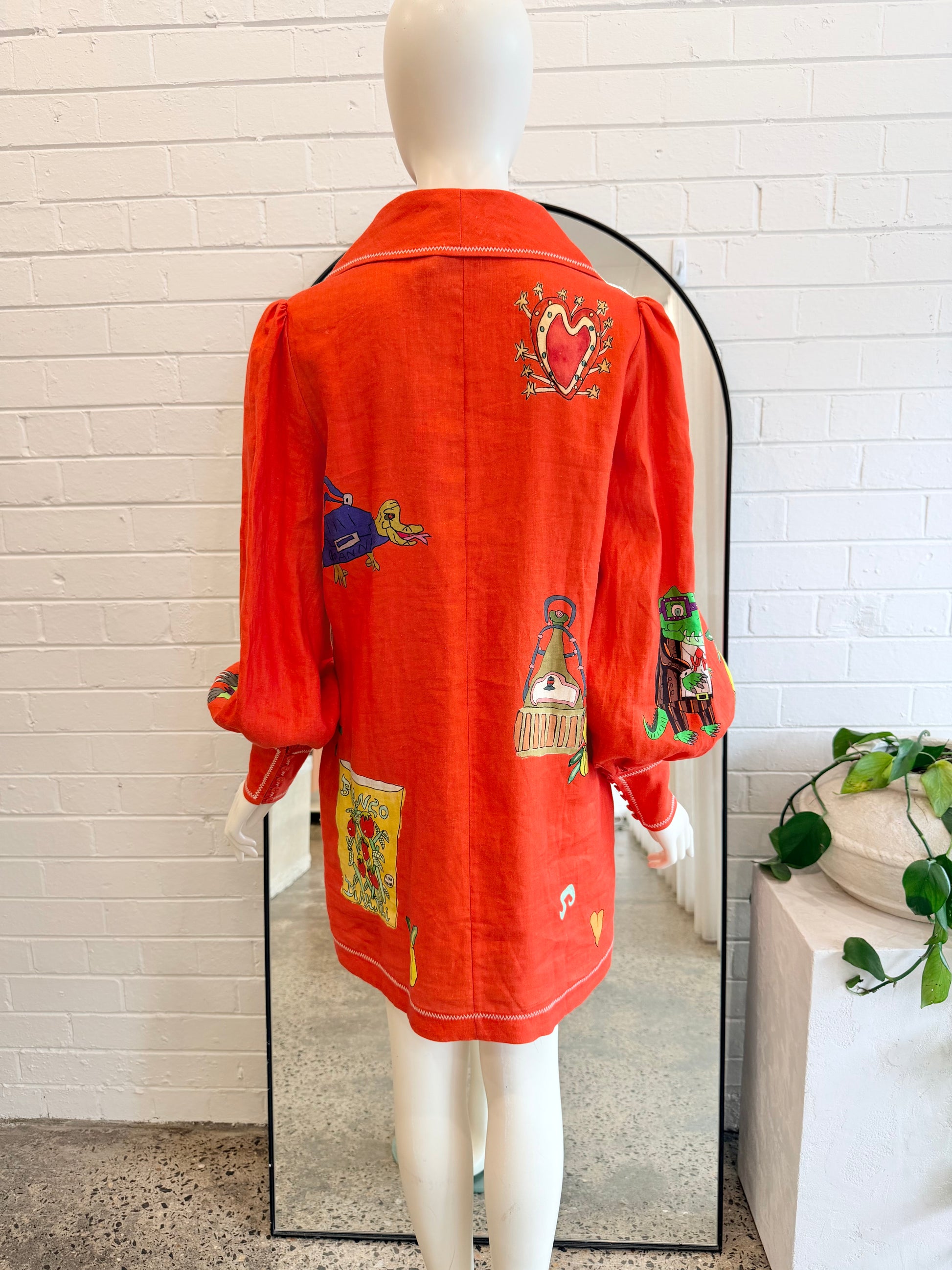 Alemais Tomato Contessa Mini Dress - Size 10 - Pre-Loved Geelong