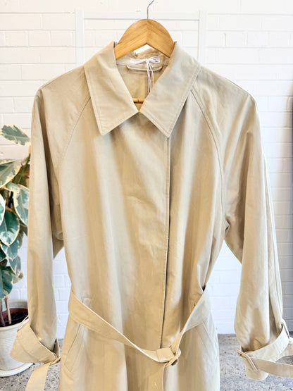 Assembly Label Tan Alessandra Trench Coat - Size M/L (12 - 14)