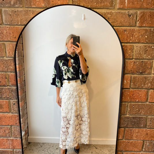 Husk Floral Blouse - Size 8