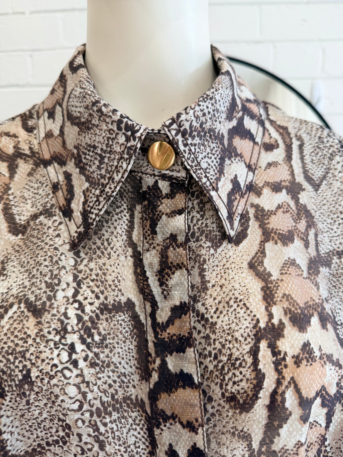 Aje Savana Murphie Shirt - Size 12 - Pre-Loved Geelong