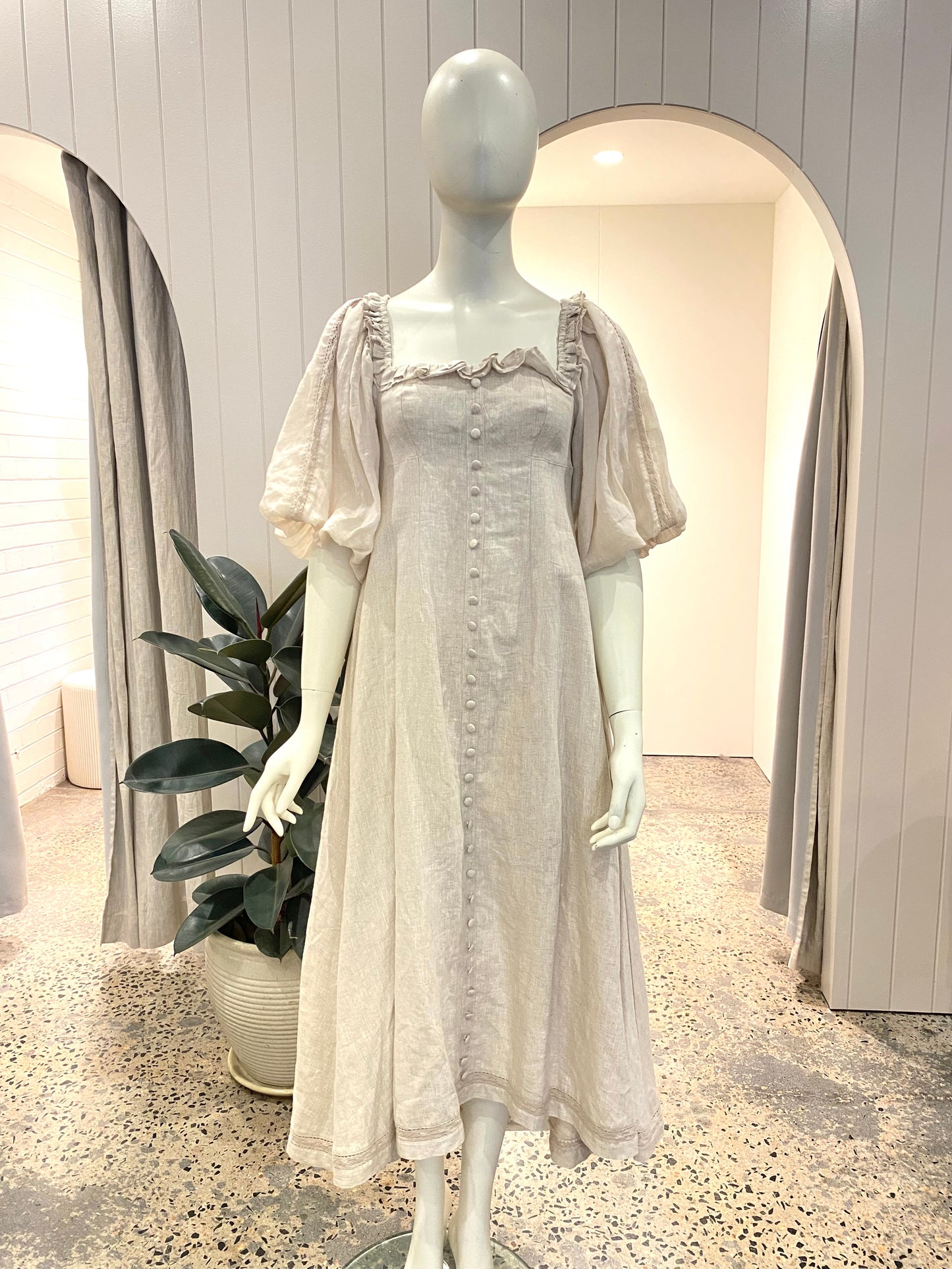 Joslin Rylee Linen Dress - Size 8