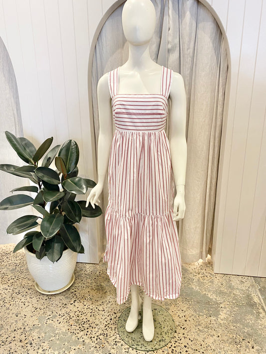 Shona Joy Crossback Midi Dress - Size 12