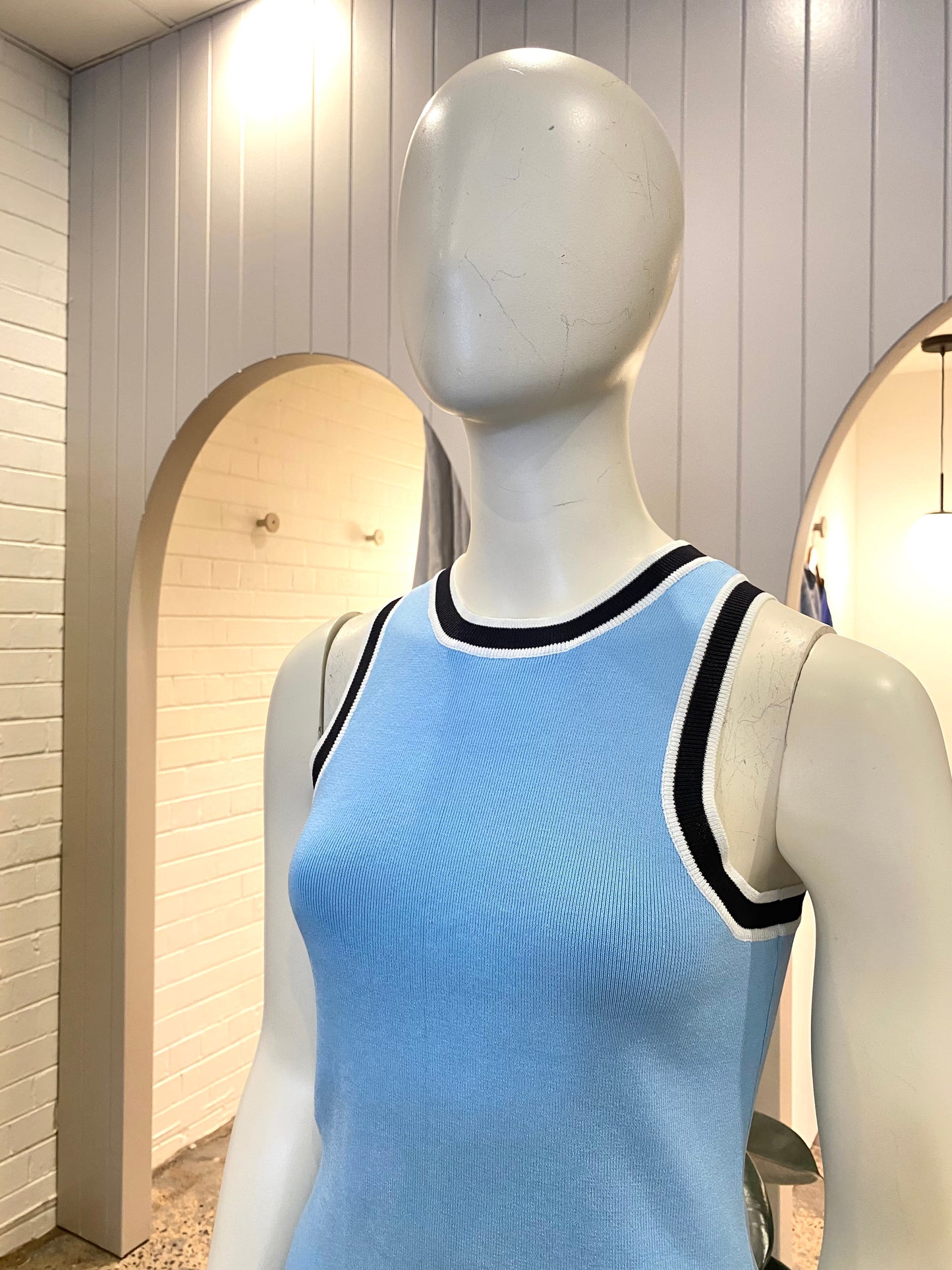 Ena pelly 'Jordan' Knit Set in Blue - Size 6/8